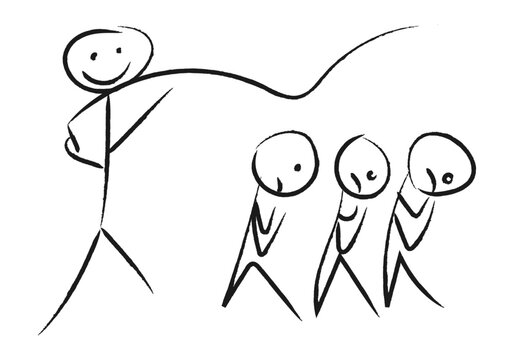 Dibujo de persona dando latigazos a esclavos. 