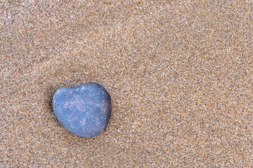 Colored Pebble Beach Texture Background, Sand and Rocky Shore Pattern, Red Morocco Beach, Africa