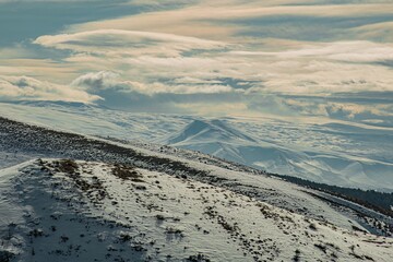 aerial view of the mountain