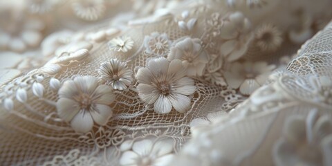 Victorian lace texture, showcasing delicate intricacy and timeless craftsmanship