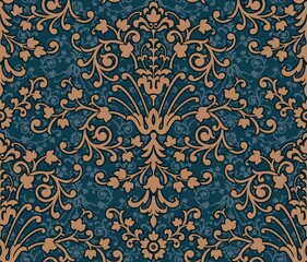 Damask Seamless Pattern Element Vector Classical Luxury Old Fashioned Damask Ornament Royal Victoria 15
