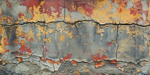 Aged concrete, marred by cracks and graffiti, symbolizes the abandonment of urban spaces