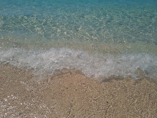 waves on the beach