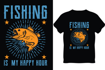 Fishing T shirt Design. Typography T shirt Design.