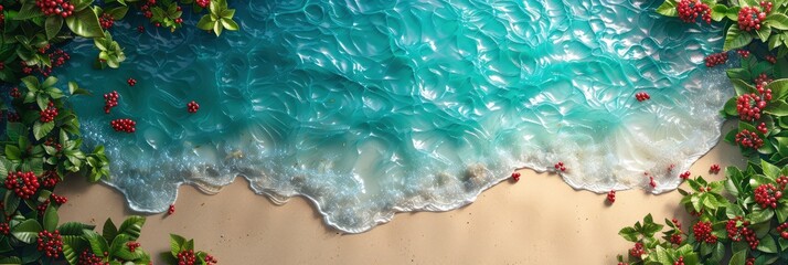 Beach Picnic Summer Abstract Background, Banner Image For Website, Background, Desktop Wallpaper