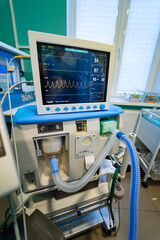 Monitor with health data based. Healthcare computer monitoring.