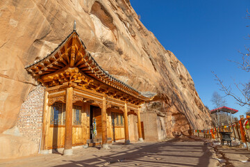 Mati Temple (or Matisi Temple). Thirty three Heaven grottoes (North caves). Zhangye city, China.