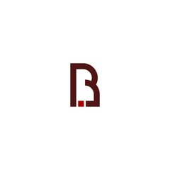 Letter B logo isolated on white background
