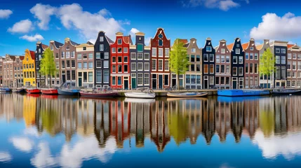 Muurstickers Colorful traditional canal © Crafter