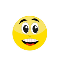 Fototapeta premium Expression de visage sur émoticône 