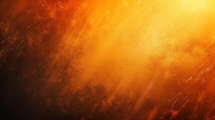 sun light brown orange black , background template grainy noise grungy spray texture color gradient rough abstract retro vibe , empty space shine bright light and glow