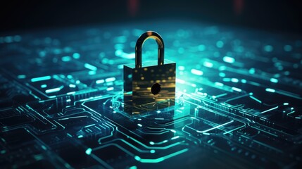 Security and Privacy in Cyber World. Businessmen Protecting System with Passwords and Data