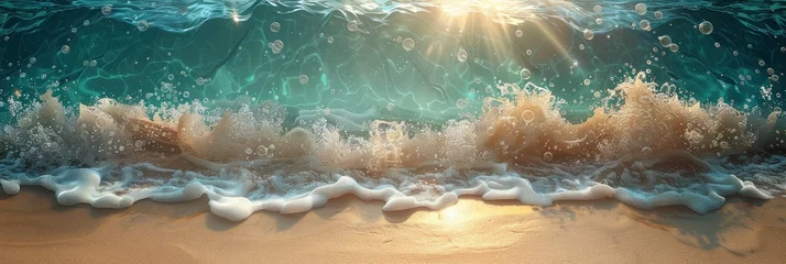 Fototapeten Seaside Painting Summer Abstract Background, Banner Image For Website, Background, Desktop Wallpaper © Pic Hub