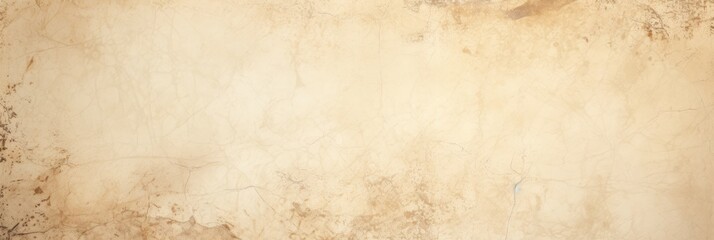 Off White Old Paper Background with Faint Vintage Marbled Texture in Beige Cream Light Brown