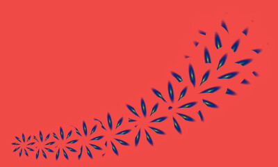 Love Floral background  illustration design