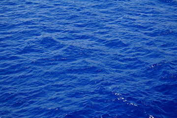 Blue sea water surface with ripple