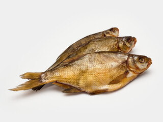 Dried bream isolate on a white background