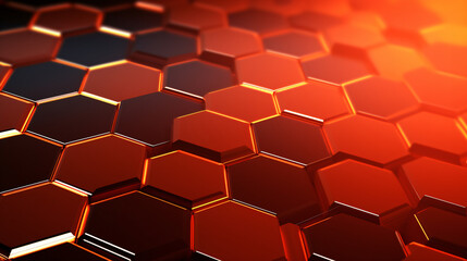 Digital hexagonal graphic background