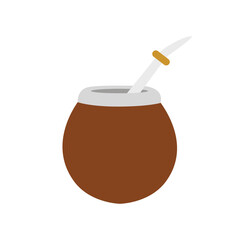 Mate drink vector illustration symbol