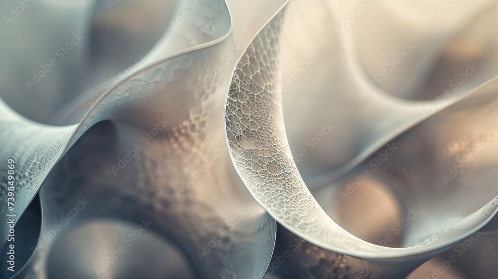 Poster amorphous structure changing its shape