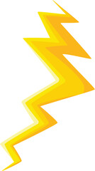 Electric bolt icon cartoon vector. Power charge shock. Flash storm
