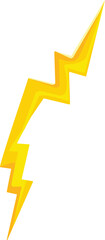Warning electric bolt icon cartoon vector. Power shock. Flash storm speed