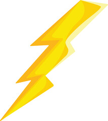 Voltage bolt electric icon cartoon vector. Arrow storm. Zigzag caution
