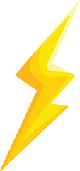 Zig zag bolt icon cartoon vector. Charge shock. Storm speed thunder