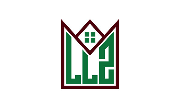 LLZ initial letter real estate builders logo design vector. construction ,housing, home marker, property, building, apartment, flat, compartment, business, corporate, house rent, rental, commercial