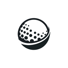 golf ball sport logo vector illustration template design