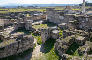 Turkey, 31.Ocak .2024 : ruins of Laodicea on the Lycus, city in the Hellenistic regions of Caria...