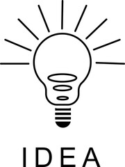 light bulb logo, creative idea logo in all businesses