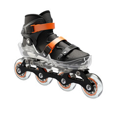  Wheeled Glide Adjustable Straps Unleashed Isolated on Transparent Background.