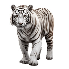 Obraz premium white tiger isolated on transparent background
