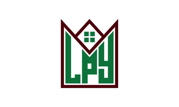 LPY initial letter real estate builders logo design vector. construction ,housing, home marker, property, building, apartment, flat, compartment, business, corporate, house rent, rental, commercial