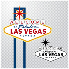 vector illustration of Las Vegas sign