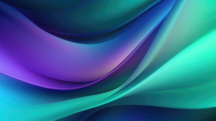 Magical Blue Green Gradient. Marvellously Smooth and Vibrant Texture Silk Glow Blurred Background.