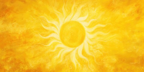 Vibrant Sun Swirl: A Vivid and Warm Abstract Artistic Expression - Generative AI