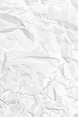 White clean crumpled paper