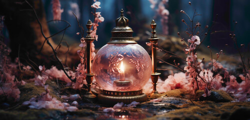 A captivating image featuring the most beautiful objects in a dreamlike setting with a delicately...