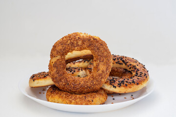 Traditional Turkish cuisine flavors. local name kandil simidi.​