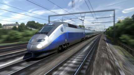 High-speed bullet train Сutting edge technology innovation enabled the development of fast and efficient rail transportation which is increasingly becoming a popular alternative to air and road travel