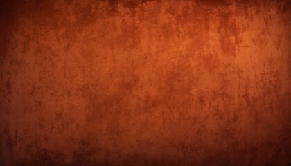 Dark orange monochrome velvet texture studio set background, shadowed