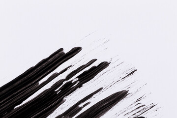 Black paint isolated on white background