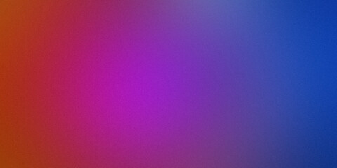 Grainy background blue, magenta and orange gradient for design, covers, advertising, templates, banners and posters
