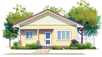 House Building Vector Icon Illustration. Beautiful