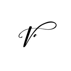 A hand-drawn signature logo design template
