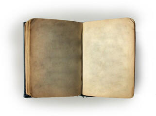 old book isolated on white