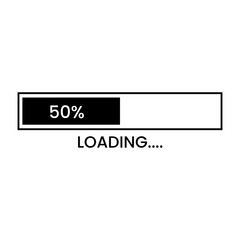 Progress bar loading signs. Loading progress bar