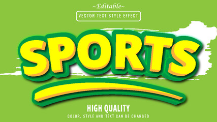sports 3d text effect